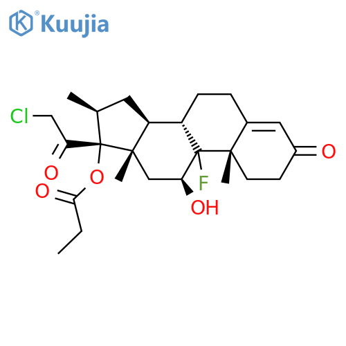 21-Chloro-9-fluoro-11β,17-dihydroxy-16β-Methylpregn-4-ene-3,20-dione 17-Propionate structure