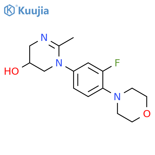 5-Pyrimidinol, 1-[3-fluoro-4-(4-morpholinyl)phenyl]-1,4,5,6-tetrahydro-2-methyl- structure