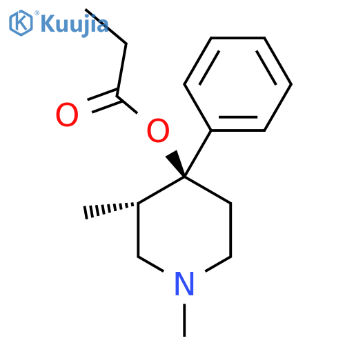 [(3S,4S)-1,3-Dimethyl-4-phenylpiperidin-4-yl] propanoate structure