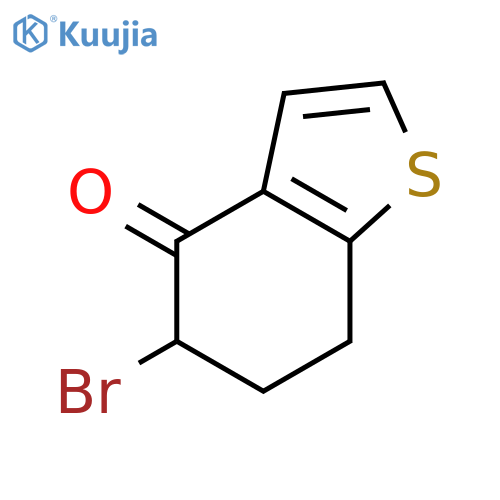 5-Bromo-6,7-dihydrobenzoBthiophen-4(5h)-one structure