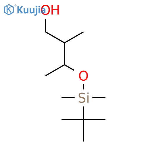 1-Butanol, 3-[[(1,1-dimethylethyl)dimethylsilyl]oxy]-2-methyl-, (2S,3R)- structure