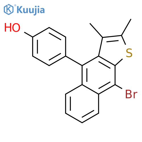 Phenol, 4-(9-bromo-2,3-dimethylnaphtho[2,3-b]thien-4-yl)- structure