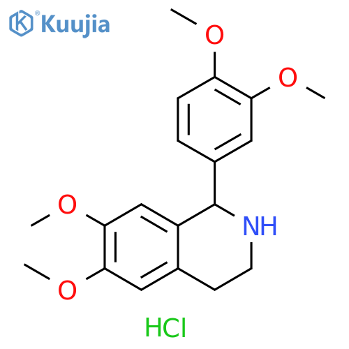 1-(3,4-Dimethoxyphenyl)-6,7-dimethoxy-1,2,3,4-tetrahydroisoquinoline hydrochloride structure