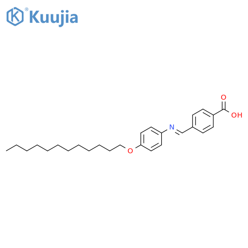Benzoic acid, 4-[(E)-[[4-(dodecyloxy)phenyl]imino]methyl]- structure