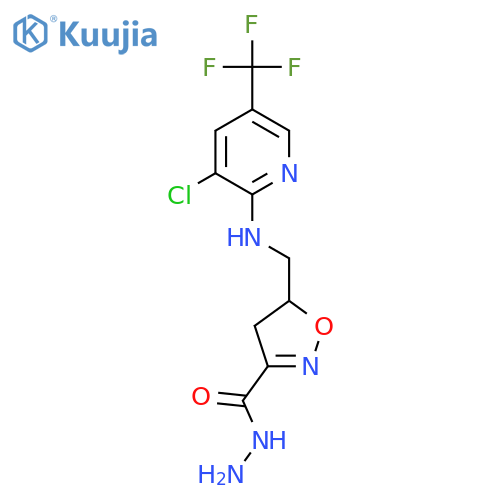 5-({3-Chloro-5-(trifluoromethyl)-2-pyridinylamino}methyl)-4,5-dihydro-3-isoxazolecarbohydrazide structure