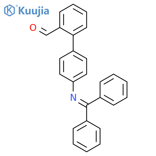 [1,1'-BIPHENYL]-2-CARBOXALDEHYDE, 4'-[(DIPHENYLMETHYLENE)AMINO]- structure