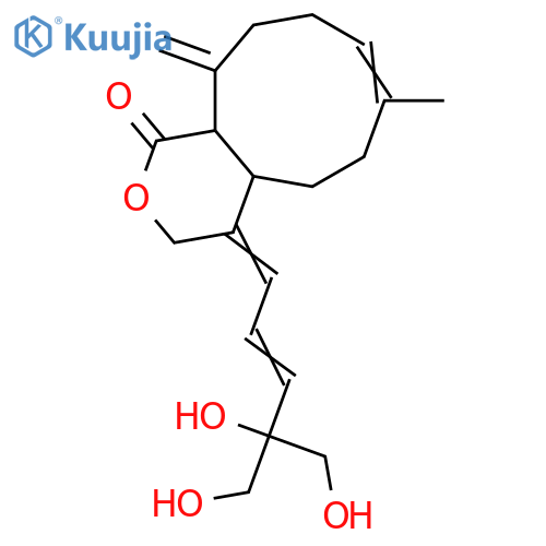 14,15,16-Trihydroxy-1(19),6,10,12-xenicatetraen-18,17-olide; (6E,10E,12E)-form structure