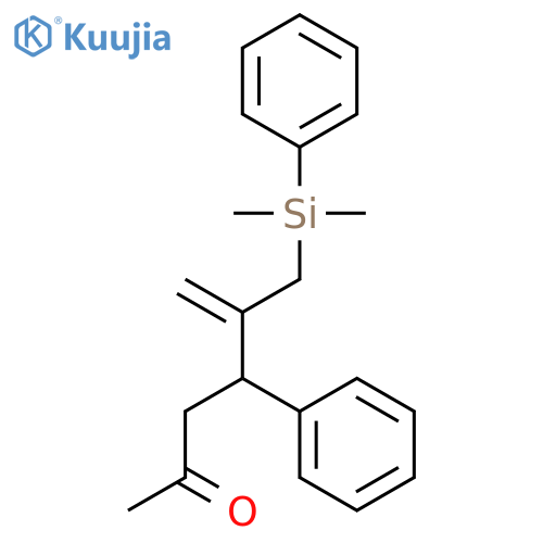 5-Hexen-2-one, 5-[(dimethylphenylsilyl)methyl]-4-phenyl- structure