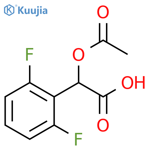 2-(acetyloxy)-2-(2,6-difluorophenyl)acetic acid structure