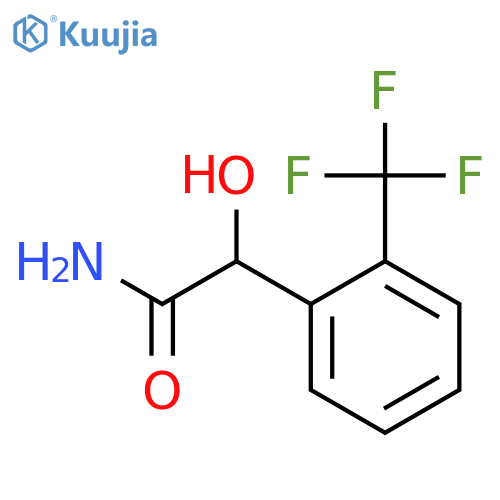 Benzeneacetamide, a-hydroxy-2-(trifluoromethyl)- structure