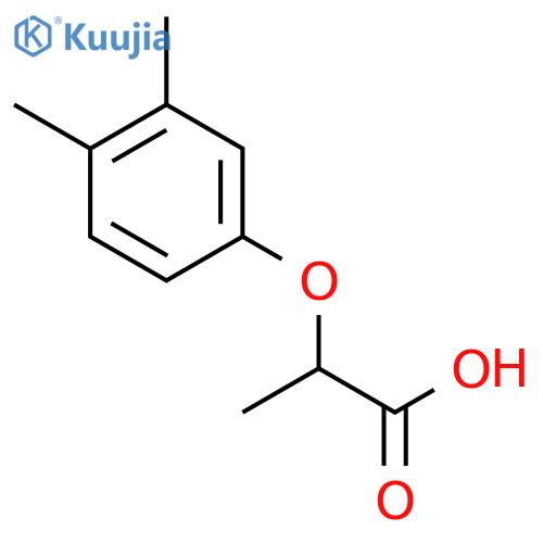 2-(3,4-Dimethylphenoxy)propanoic acid structure
