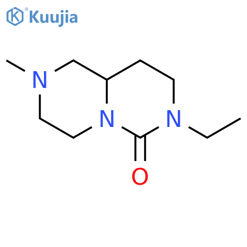7-ethyl-2-methyl-octahydro-1H-pyrimido1,6-apiperazin-6-one structure