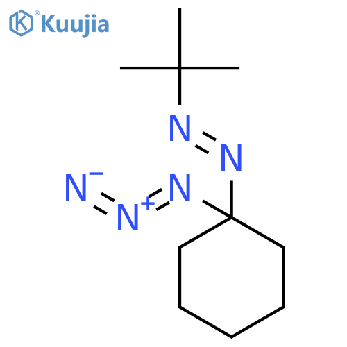 Diazene, (1-azidocyclohexyl)(1,1-dimethylethyl)- structure