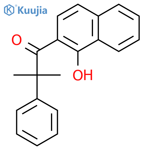 1-Propanone, 1-(1-hydroxy-2-naphthalenyl)-2-methyl-2-phenyl- structure