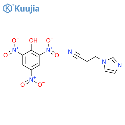 1H-Imidazole-1-propanenitrile, compd. with 2,4,6-trinitrophenol (1:1) structure