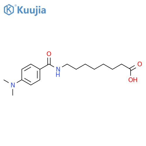 Octanoic acid, 8-[[4-(dimethylamino)benzoyl]amino]- structure