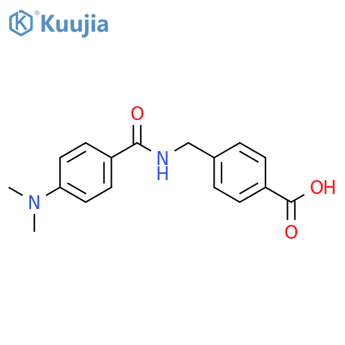 Benzoic acid, 4-[[[4-(dimethylamino)benzoyl]amino]methyl]- structure