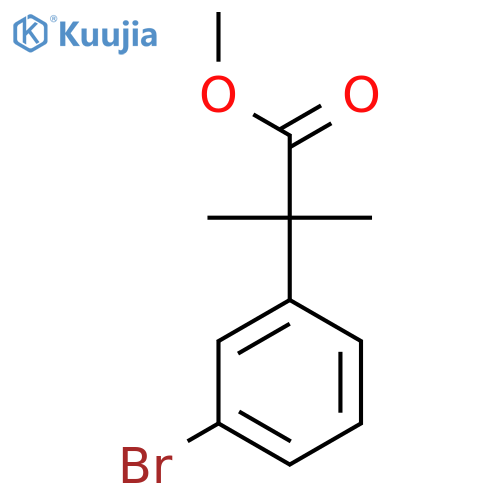 Methyl 2-(3-bromophenyl)-2-methylpropanoate structure