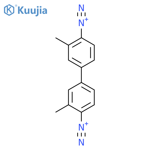 [1,1'-Biphenyl]-4,4'-bis(diazonium), 3,3'-dimethyl- structure