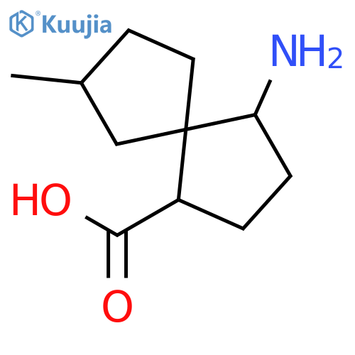 Spiro[4.4]nonane-1-carboxylicacid, 4-amino-7-methyl- structure