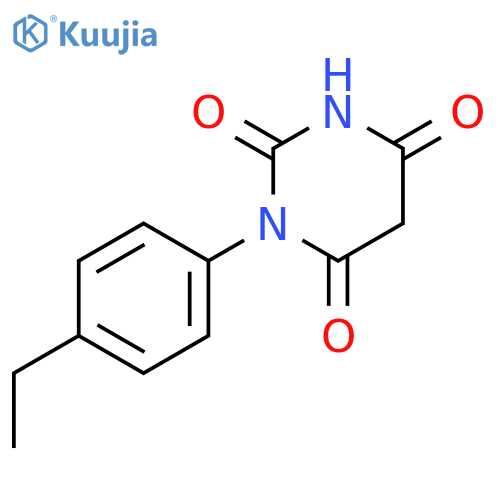 2,4,6(1H,3H,5H)-Pyrimidinetrione, 1-(4-ethylphenyl)- structure