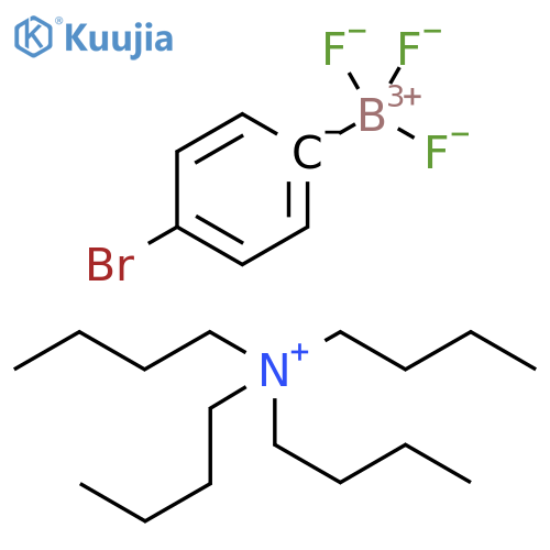 (4-Bromophenyl)trifluoroboranuide tetrabutylazanium structure