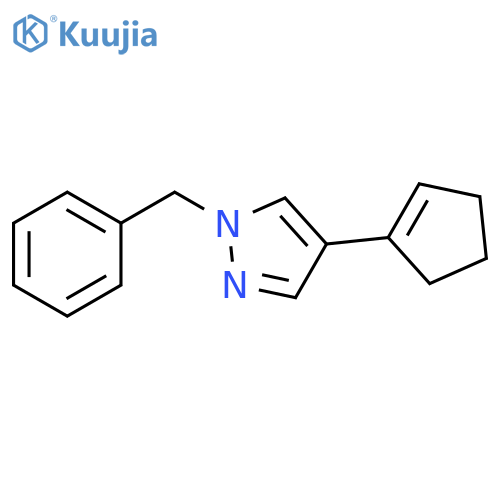 1-Benzyl-4-(cyclopent-1-en-1-yl)-1H-pyrazole structure