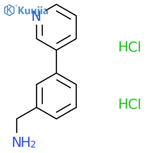 3-(pyridin-3-yl)phenylmethanamine dihydrochloride structure