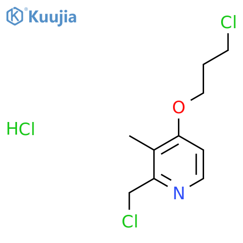 2-(Chloromethyl)-4-(3-chloropropoxy)-3-methylpyridine Hydrochloride structure