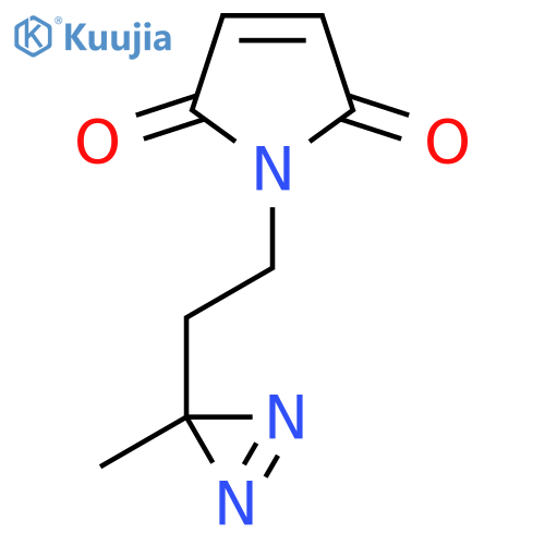 1-2-(3-methyl-3H-diazirin-3-yl)ethyl-2,5-dihydro-1H-pyrrole-2,5-dione structure