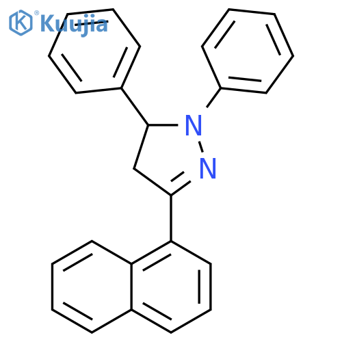 1H-Pyrazole, 4,5-dihydro-3-(1-naphthalenyl)-1,5-diphenyl- structure