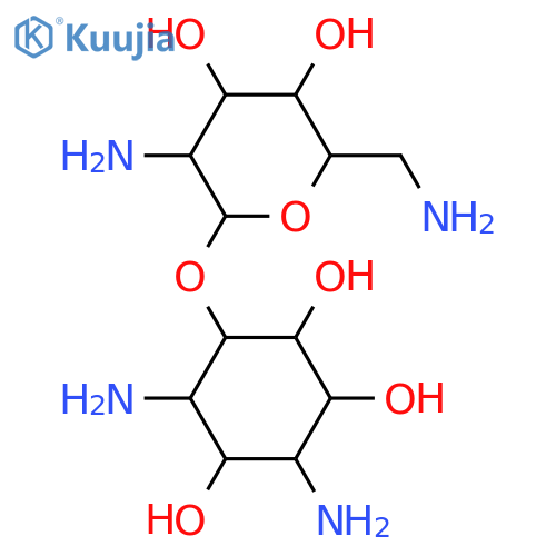 D-Streptamine, 4-O-(2,6-diamino-2,6-dideoxy-α-D-glucopyranosyl)- (9CI) structure