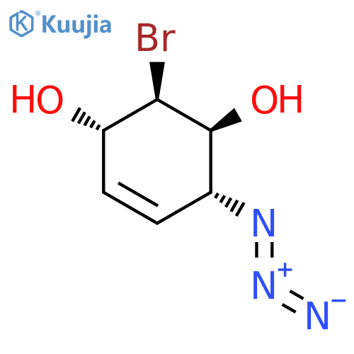 4-Cyclohexene-1,3-diol, 6-azido-2-bromo-, (1S,2R,3S,6R)- structure