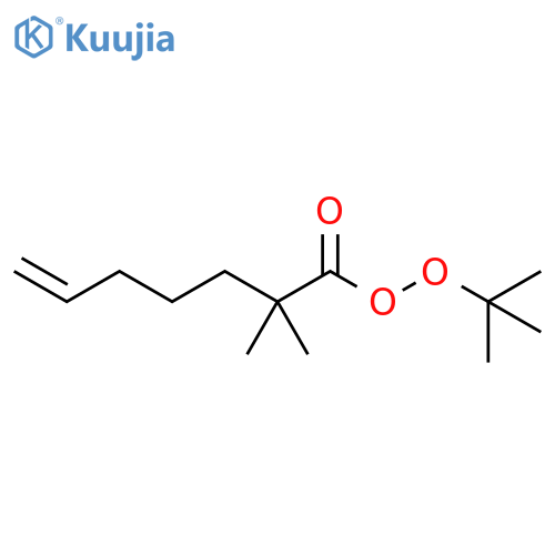 6-Hepteneperoxoic acid, 2,2-dimethyl-, 1,1-dimethylethyl ester structure