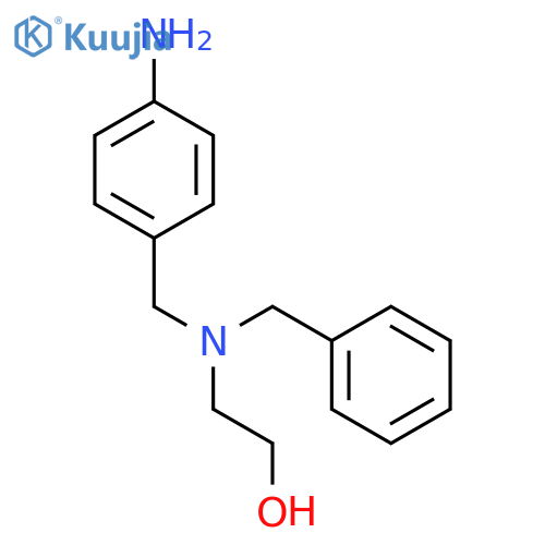 Ethanol, 2-[[(4-aminophenyl)methyl](phenylmethyl)amino]- structure