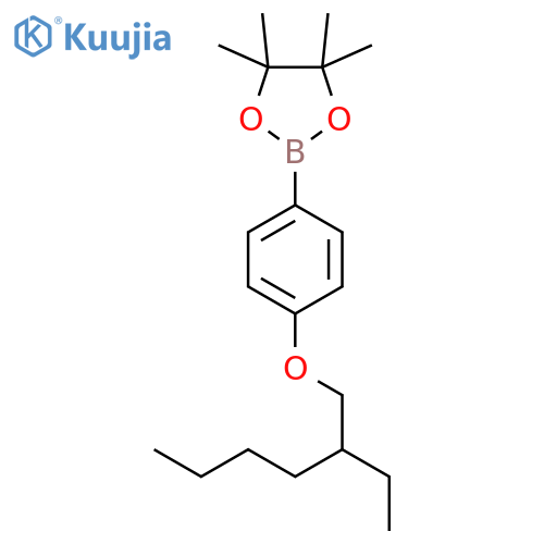 2-4-(2-Ethyl-hexyloxy)-phenyl-4,4,5,5-tetramethyl-1,3,2dioxaborolane structure