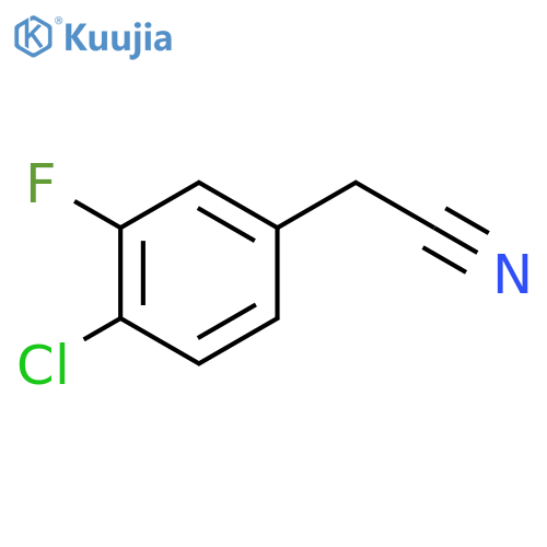 2-(4-chloro-3-fluorophenyl)acetonitrile structure