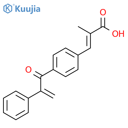 2-Propenoic acid, 2-methyl-3-[4-(1-oxo-2-phenyl-2-propenyl)phenyl]- structure