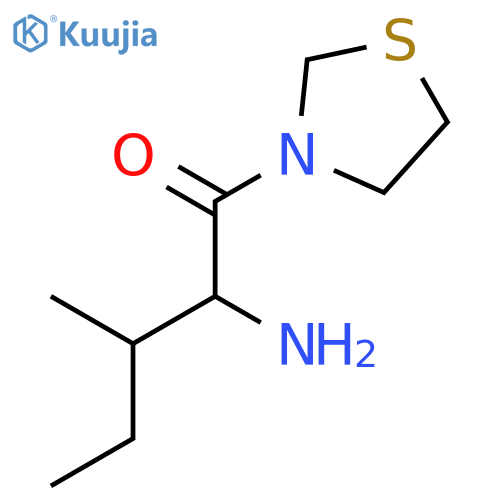 (2s,3r)-2-amino-3-methyl-1-(1,3-thiazolidin-3-yl)pentan-1-one structure