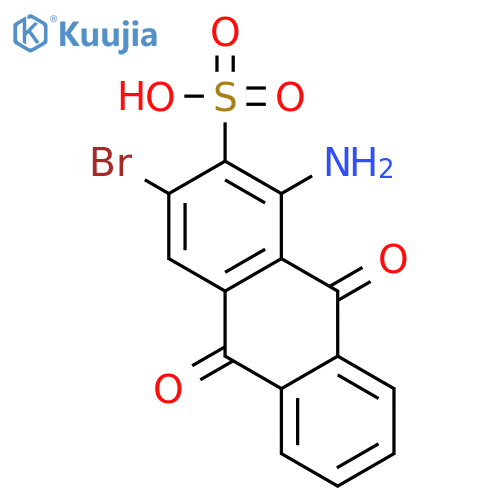 2-Anthracenesulfonic acid, 1-amino-3-bromo-9,10-dihydro-9,10-dioxo- structure