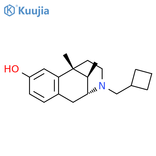 (2R,6R,11R)-3-(cyclobutylmethyl)-6,11-dimethyl-1,2,3,4,5,6-hexahydro-2,6-methano-3-benzazocin-8-ol structure