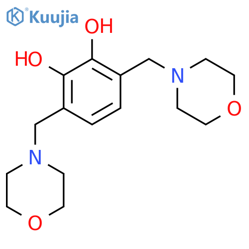 1,2-Benzenediol,3,6-bis(4-morpholinylmethyl)- structure