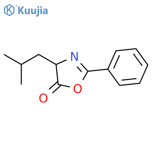 4-Isobutyl-2-phenyl-2-oxazoline-5-one structure