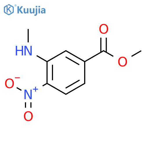 Methyl 3-(methylamino)-4-nitrobenzoate structure