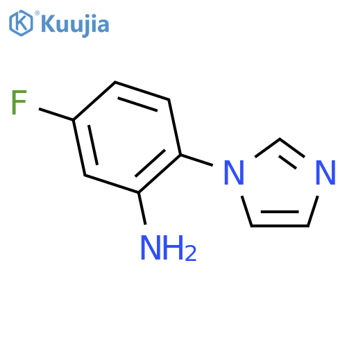 5-Fluoro-2-(1H-imidazol-1-yl)aniline structure