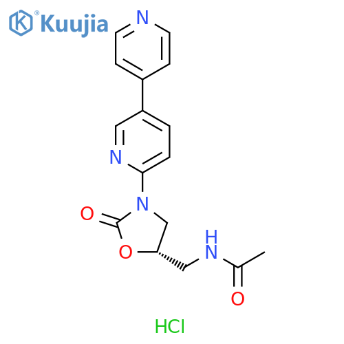 Acetamide, N-[[(5S)-3-[3,4'-bipyridin]-6-yl-2-oxo-5-oxazolidinyl]methyl]-, hydrochloride (1:1) structure