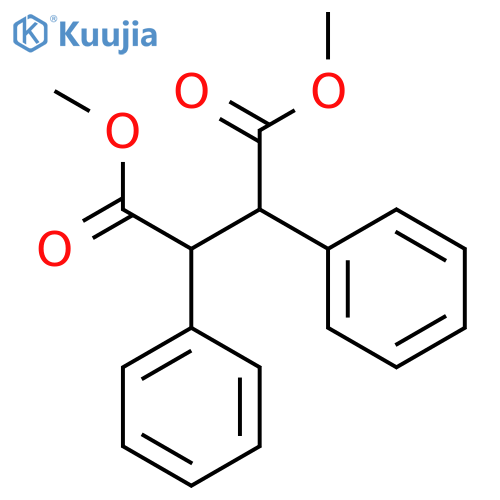 Butanedioic acid, 2,3-diphenyl-, 1,4-dimethyl ester, (2R,3R)-rel- structure