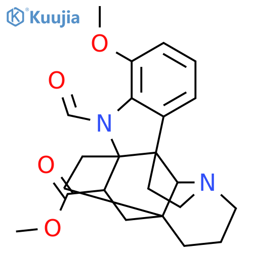 6H,13aH-3a,5a-Ethano-1H-indolizino[8,1-cd]carbazole-5-carboxylicacid, 6-formyl-2,3,4,5,11,12-hexahydro-7-methoxy-, methyl ester,(3aR,5R,5aR,10bR,13aS)- (9CI) structure