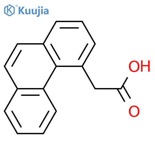 4-Phenanthreneacetic acid structure