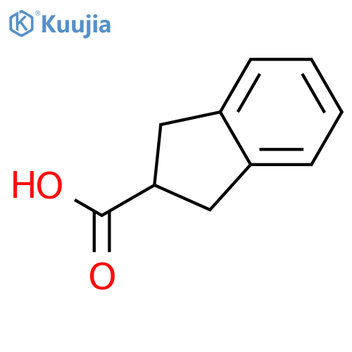 2,3-Dihydro-1H-indene-2-carboxylic acid structure